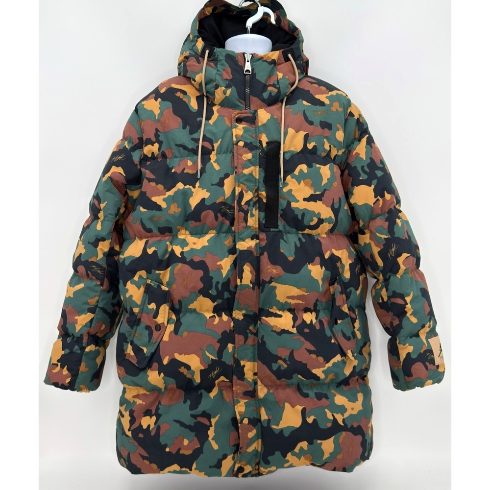 Jordan Flight Heritage Camo Down Parka Mens XL Noble Green DC9679-333 NWT